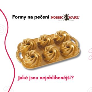 Nudí vás obvyklý tvar bábovky🍰? V tom případě si zamilujete formy Nordic Ware 😍. Mají nádherné barvy a netradiční tvary. V...